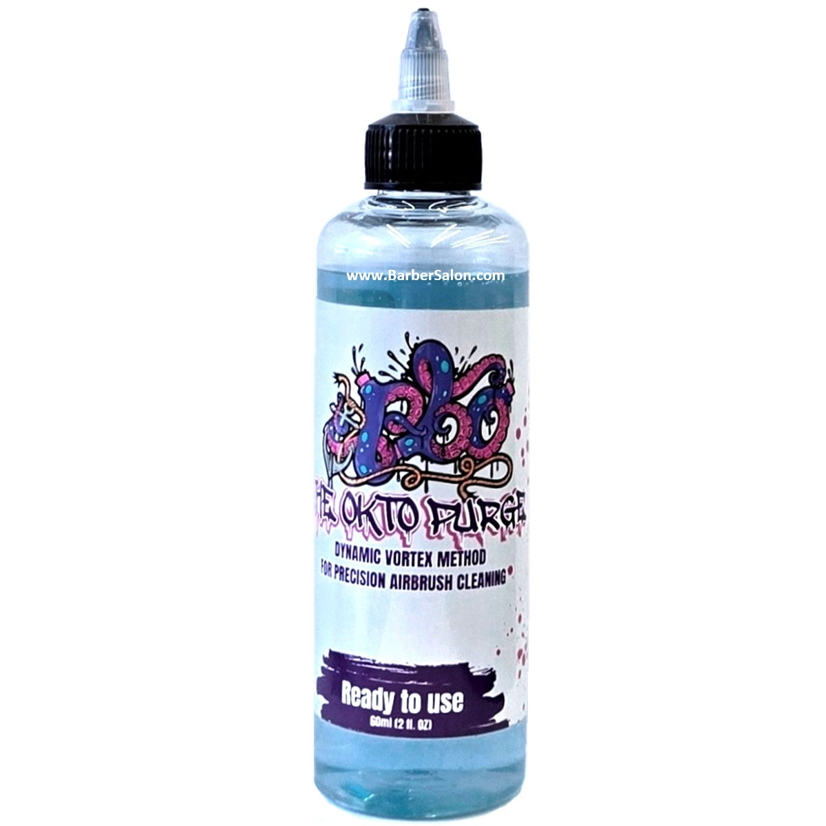 Pbo Solution Colour PBO The Okto Purge Airbrush Cleaning Solution 12 oz — ibarber.com