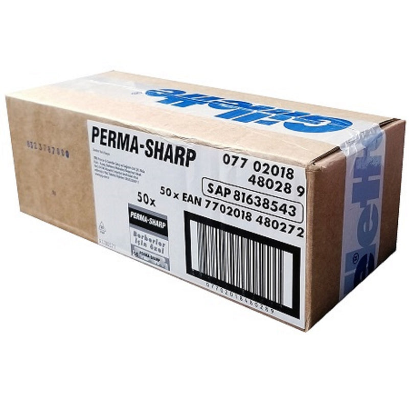 Perma-Sharp Single Edge Razor 5,000 Blades - 100 Blades x 50 Pack (Bulk)