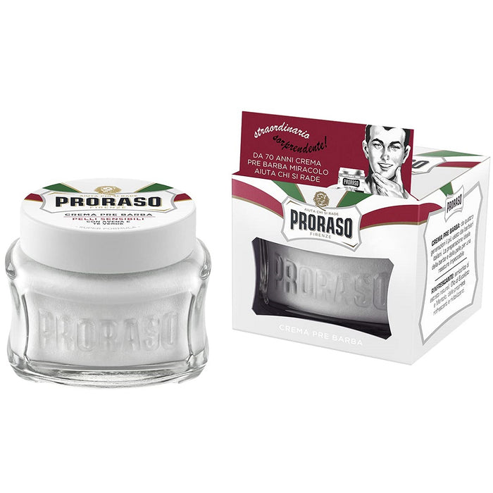 Proraso Pre-Shave Cream Pelli Sensibili - Sensitive Skin 3.6 oz