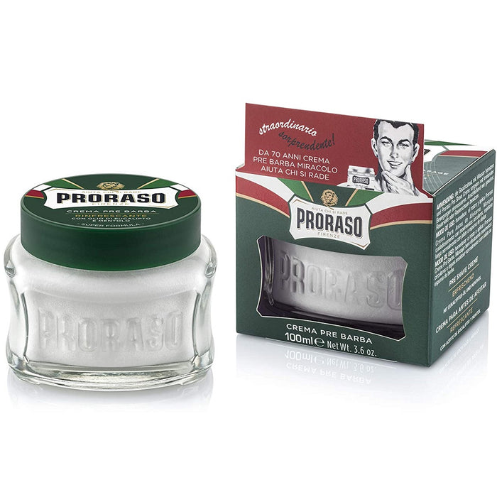 Proraso Pre-Shave Cream Rinfrescante - Refreshing 3.6 oz