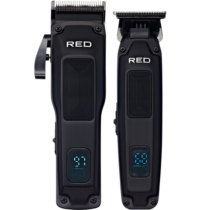Red Cordless Clipper & Trimmer Combo Value Pack Black #CCT02