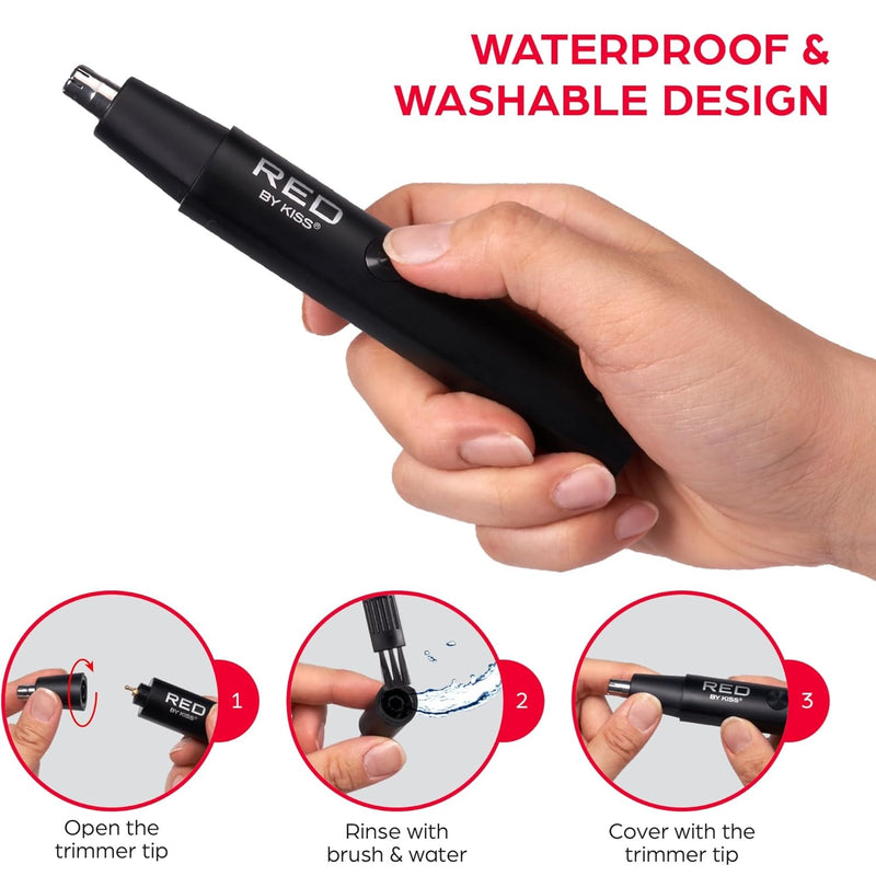Red by Kiss Rechargeable Nose Trimmer #NHT01