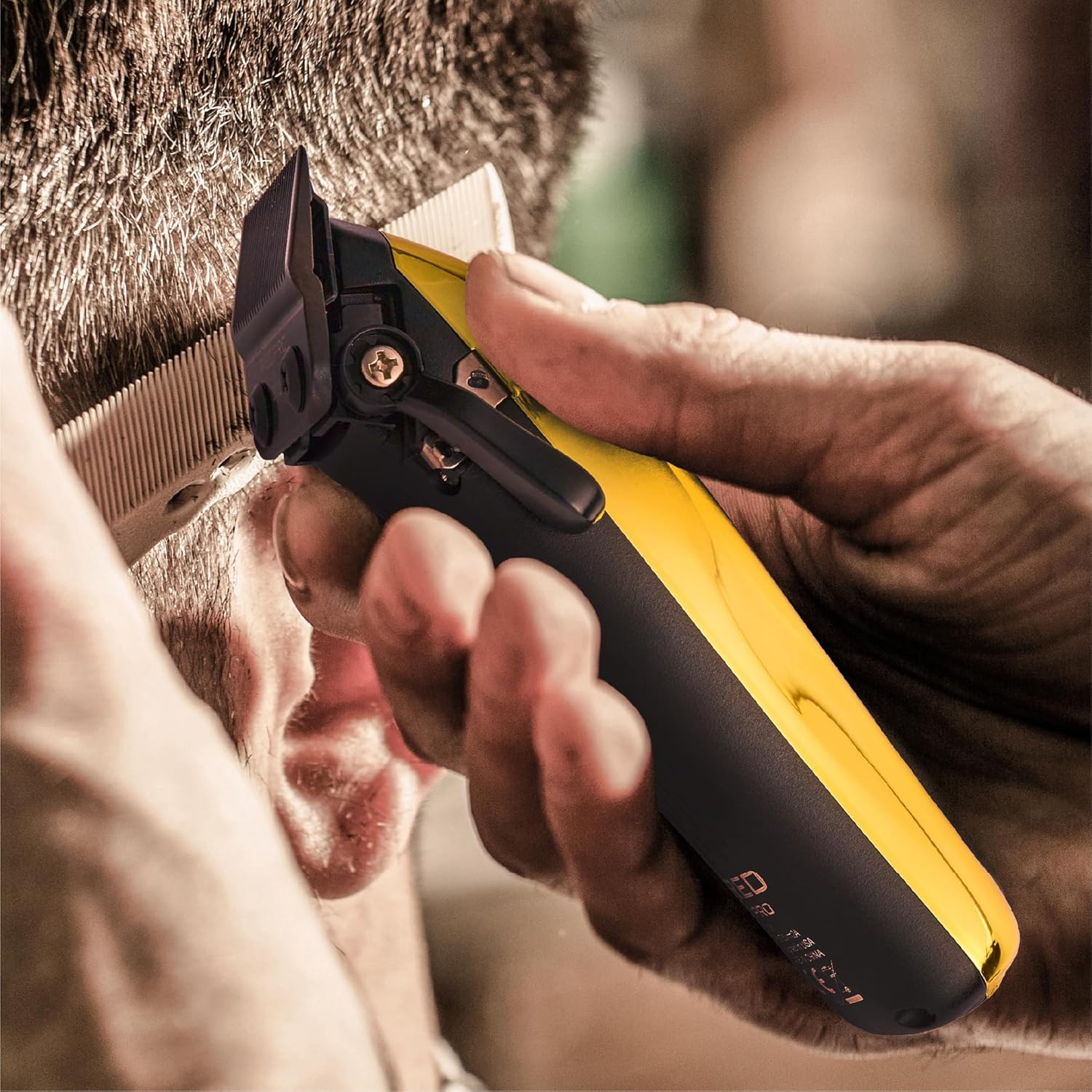 Red Pro X-King Vector Motor Cordless Clipper Gold #VCL01 — ibarber.com