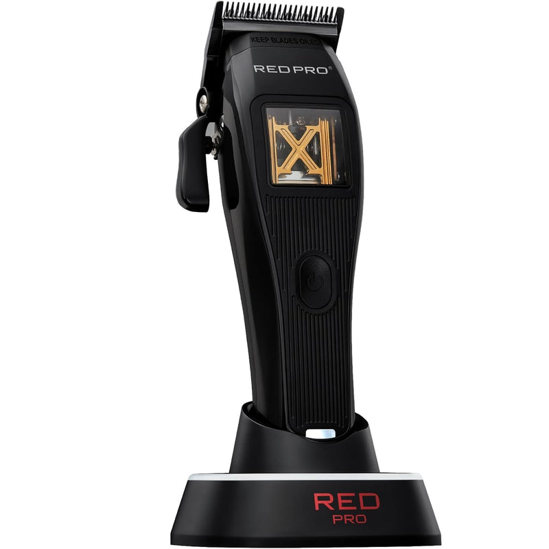 Red Pro X-King Vector Motor Cordless Clipper & Trimmer Black [DUO]