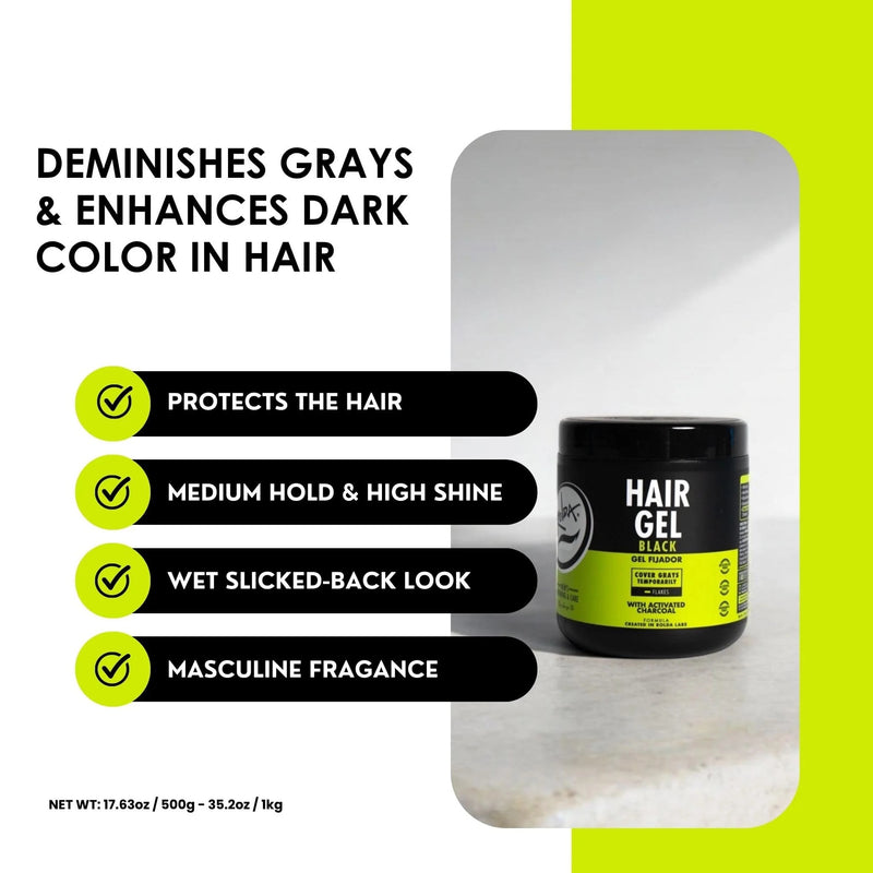 Rolda Black Hair Gel 17.63 oz