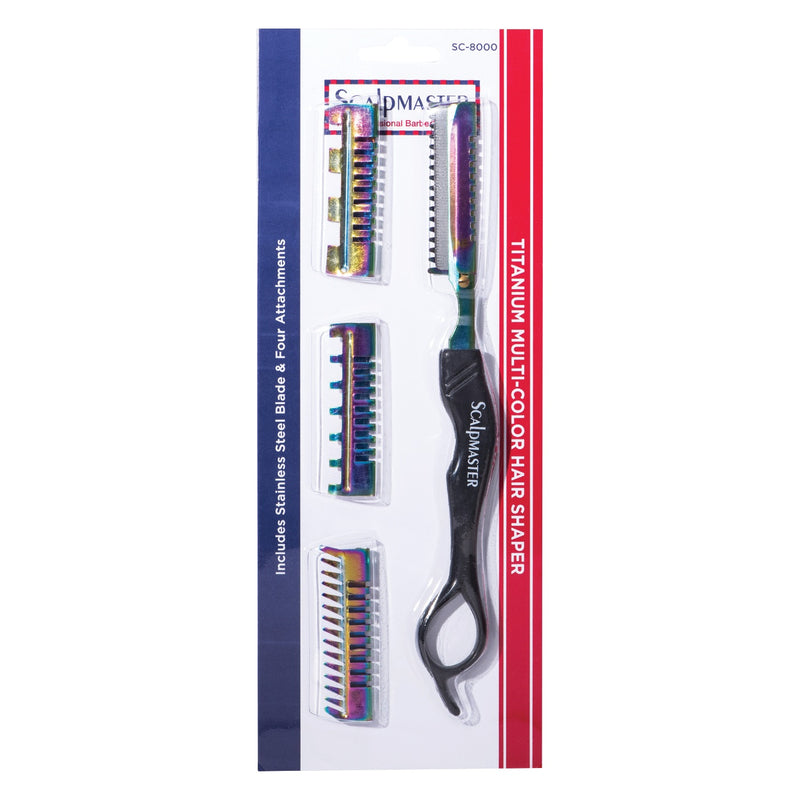Scalpmaster Titanium Multi Colored Hair Shaper #SC-8000