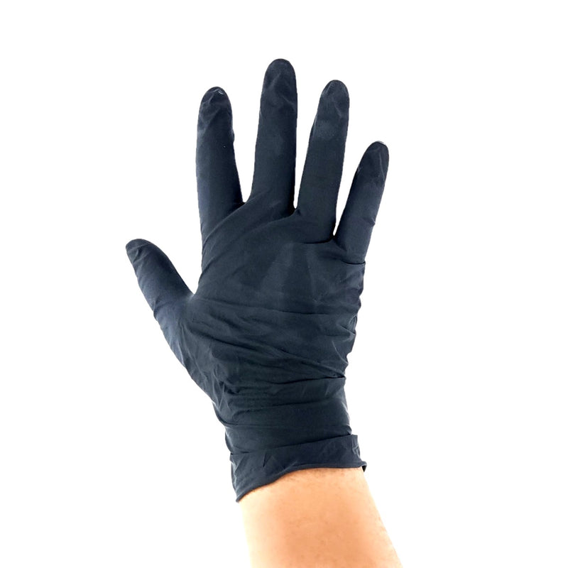 Stylecraft FLEX Powder Free Latex Examination 100 Pcs Gloves Black #SC337 [S to XL Available]