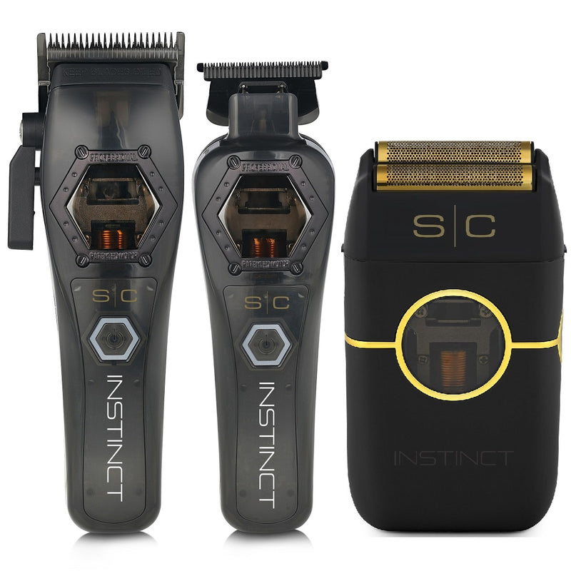 Stylecraft METAL EDITION Instinct Clipper, Trimmer & Black Shaver [TRIO]