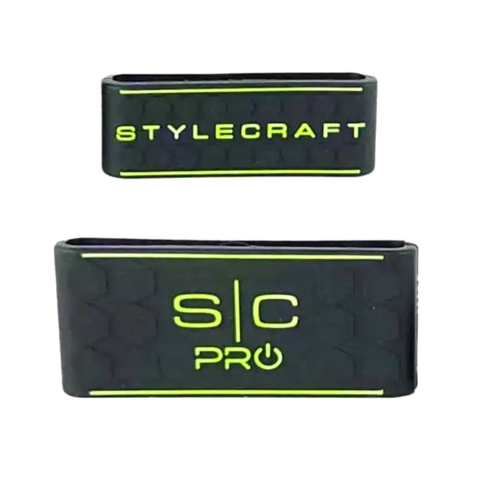 Stylecraft Barber Clipper and Trimmer Grip Band Black/Yellow #SC316B