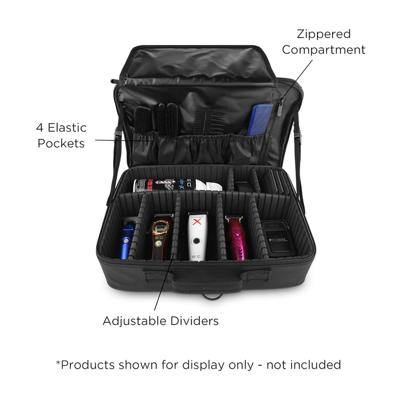 Stylecraft On-The-Go Barber Travel Case with Mirror #SC328B