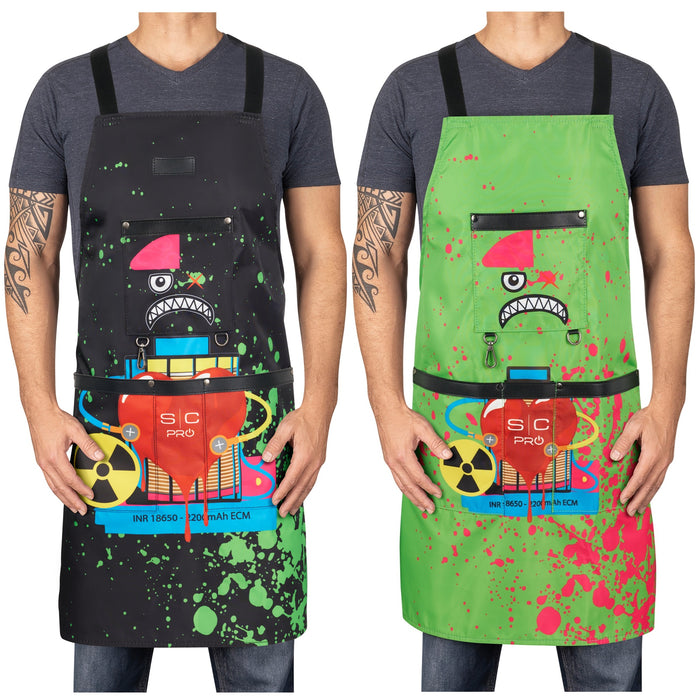 Stylecraft Radioactive Barber Apron #SC338 [2 Color Options]