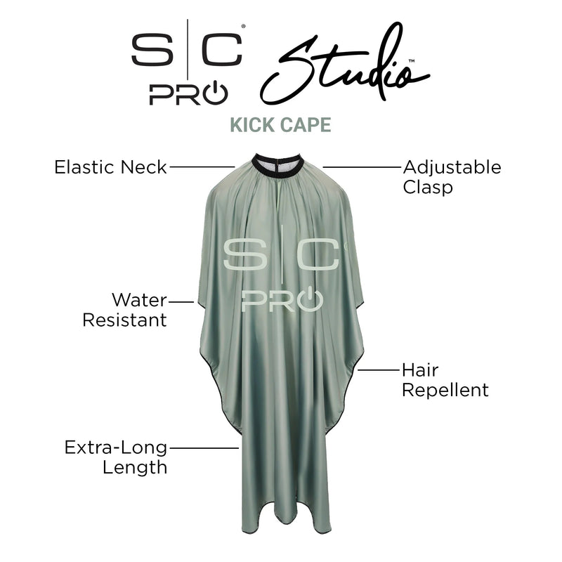Stylecraft Extra-Long Kick Covers Barber Cape - Sage Green #SC340GR