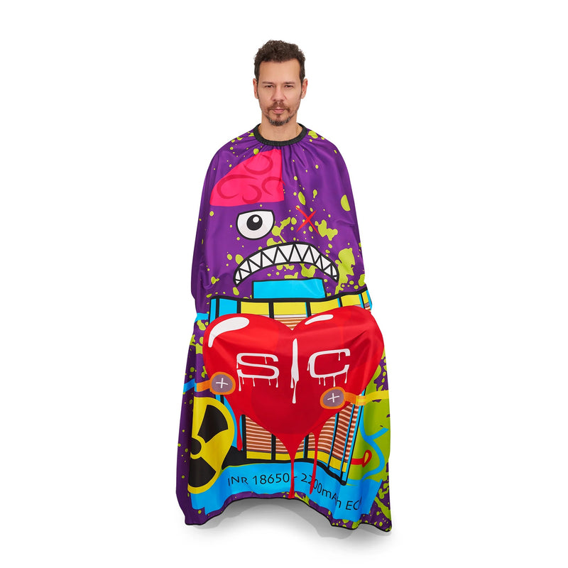 Stylecraft Extra-Long Kick Covers Barber Cape - Radioactive #SC350B