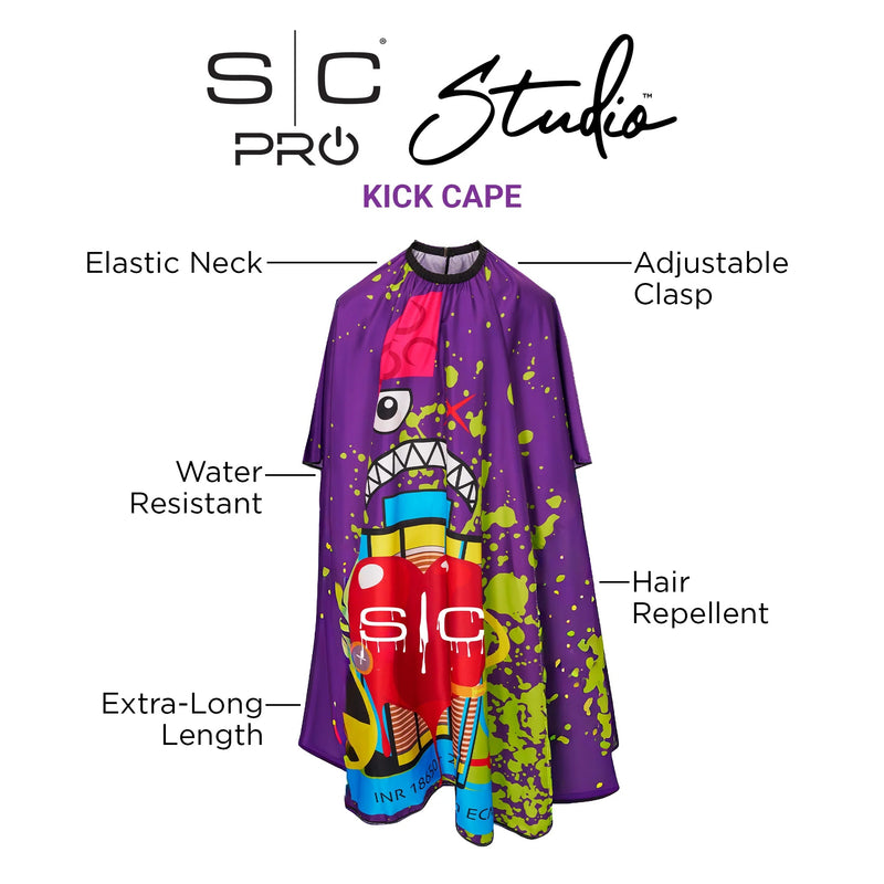 Stylecraft Extra-Long Kick Covers Barber Cape - Radioactive #SC350B