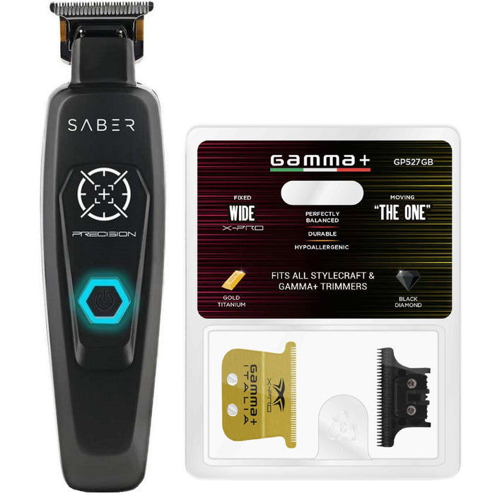 Stylecraft Pro PRECISION Saber Metal Trimmer #SC403BP + Gamma+ Gold X-Pro Blade #GP527GB [Combo]