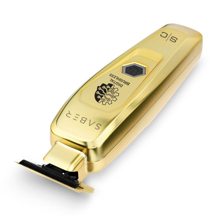 Stylecraft Saber Professional Full Metal Body Digital Brushless Motor Cordless Hair Trimmer - Gold #SC405G