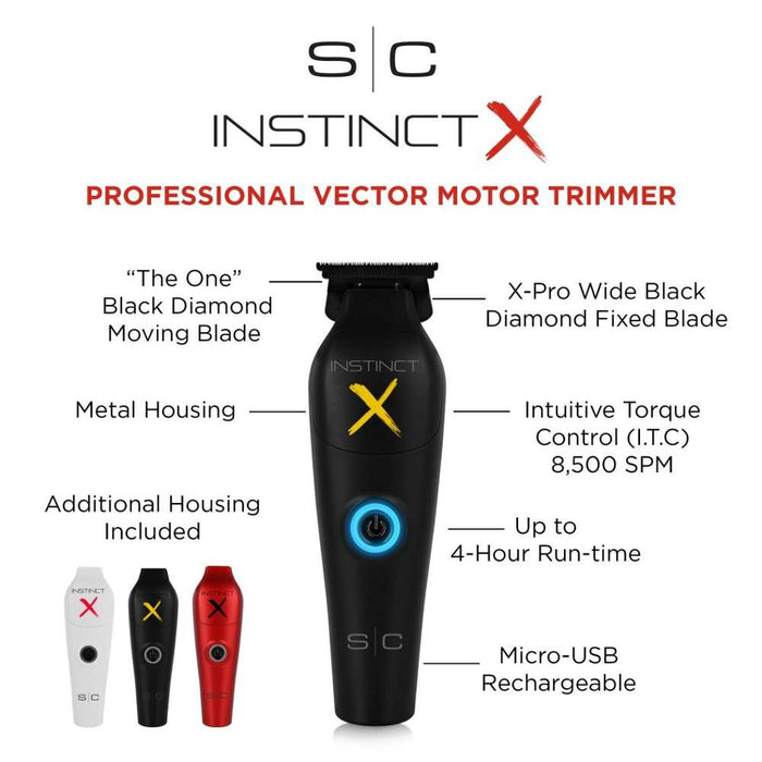 Stylecraft Pro METAL EDITION Instinct-X Professional Vector Motor Trimmer #SC411M