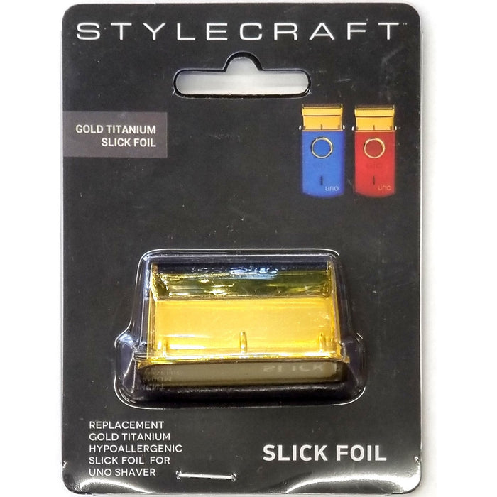 Stylecraft Replacement Gold Titanium Slick Foil Head Compatible with the Uno Shaver #SC507G