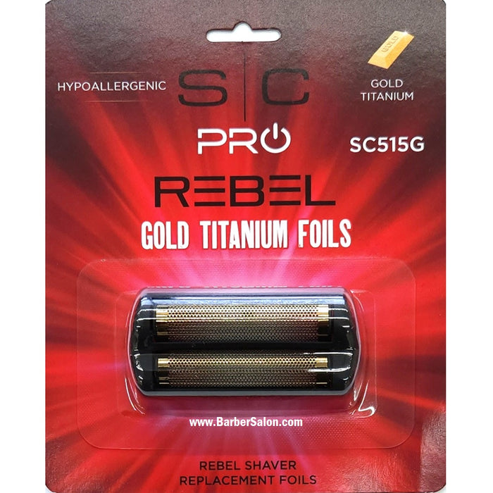 Stylecraft Replacement Gold Titanium Foil Head Compatible with the Rebel Foil Shaver #SC515G