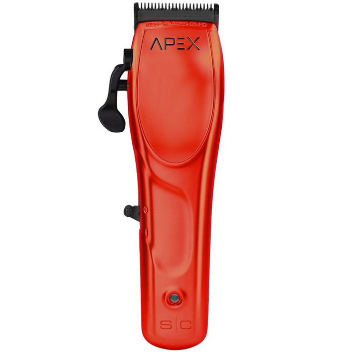 Stylecraft Apex Professional Super-Torque Motor Modular Metal Cordless Hair Clipper - Red #SC602