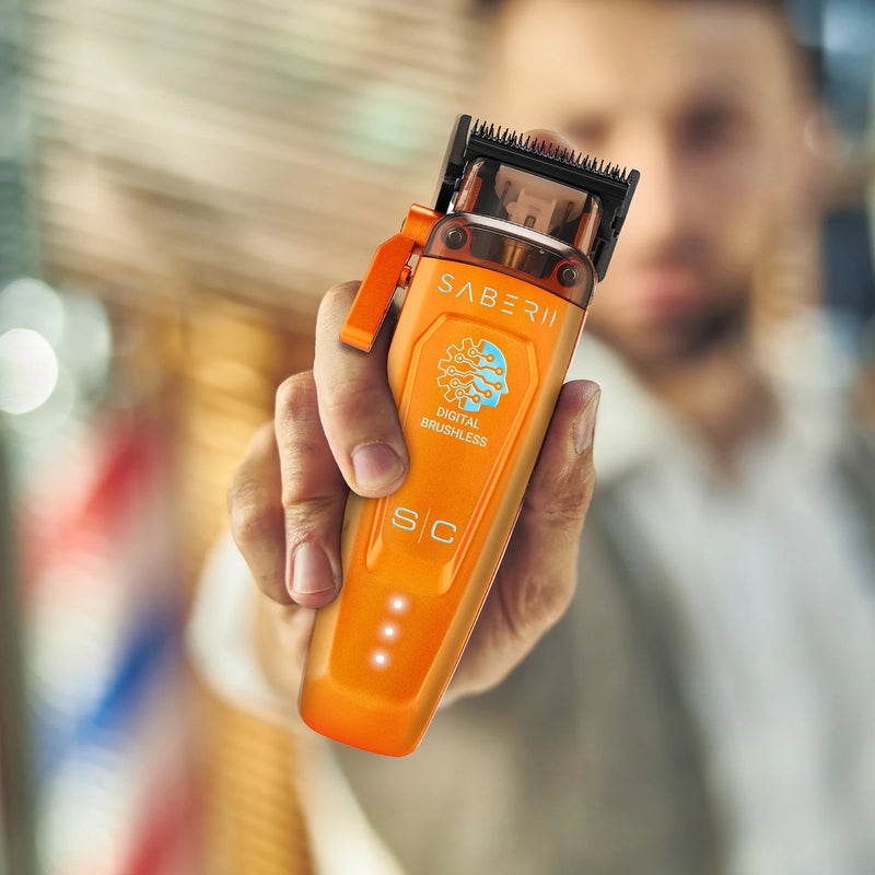Stylecraft Pro SABER II Professional Metal Clipper - Orange #SC617O