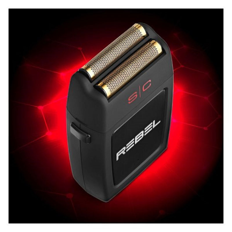 Stylecraft Rebel Electric Mens Foil Shaver with Super Torque Motor, Gold Titanium Foil Head #SC802B