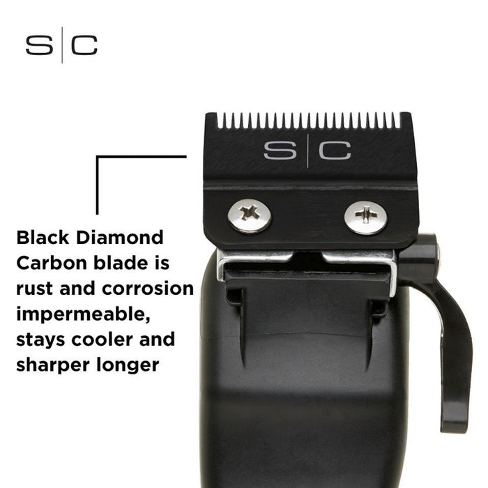 Stylecraft Replacement Fixed Black Diamond Carbon DLC Fade Hair Clipper Blade #SCFBDFB