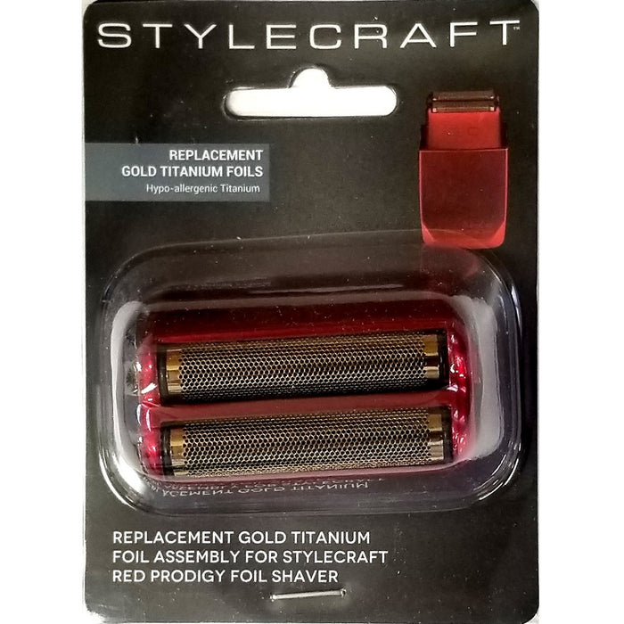 Stylecraft Replacement Silver Slick Foil Head Compatible with the Prodigy Shaver - Red #SCWPSFR