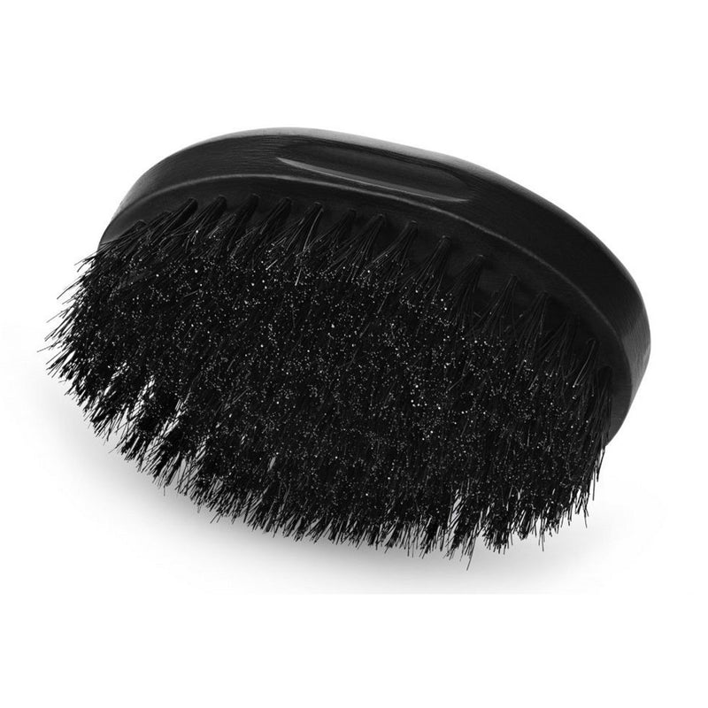 Stylecraft Professional Barber Oval Military Hair Brush 100% Natural Bristles with Wood Palm Handle #SCOVAL