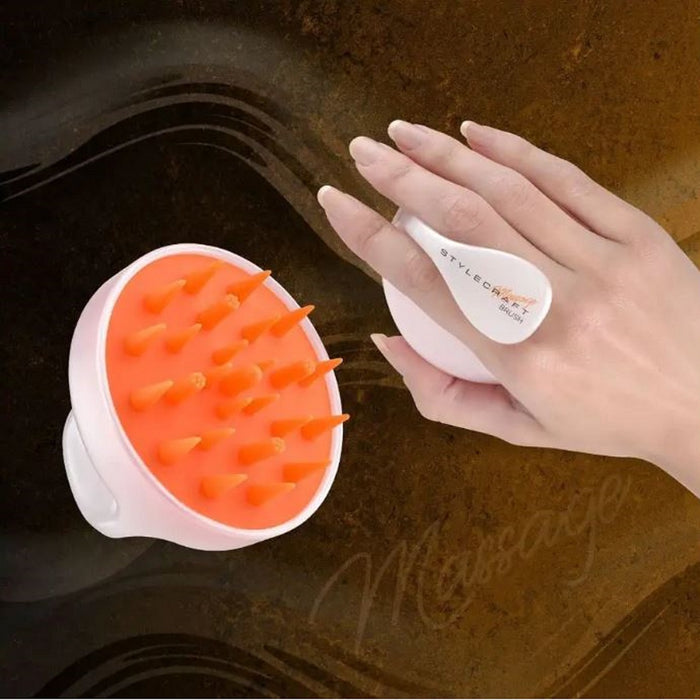 Stylecraft Hair Massage Shampoo Brush Soft Silicone #SCSMBO