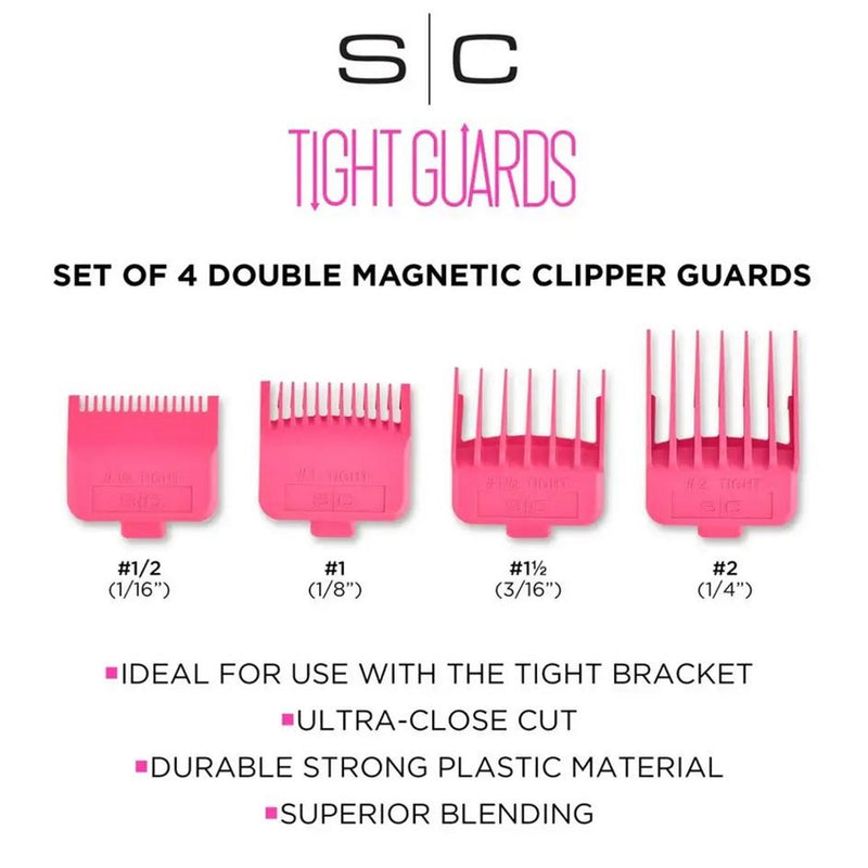 Stylecraft 4 Pack Magnetic Tight Guards Pink #SCTGPK