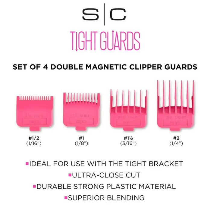 Stylecraft 4 Pack Magnetic Tight Guards Pink #SCTGPK