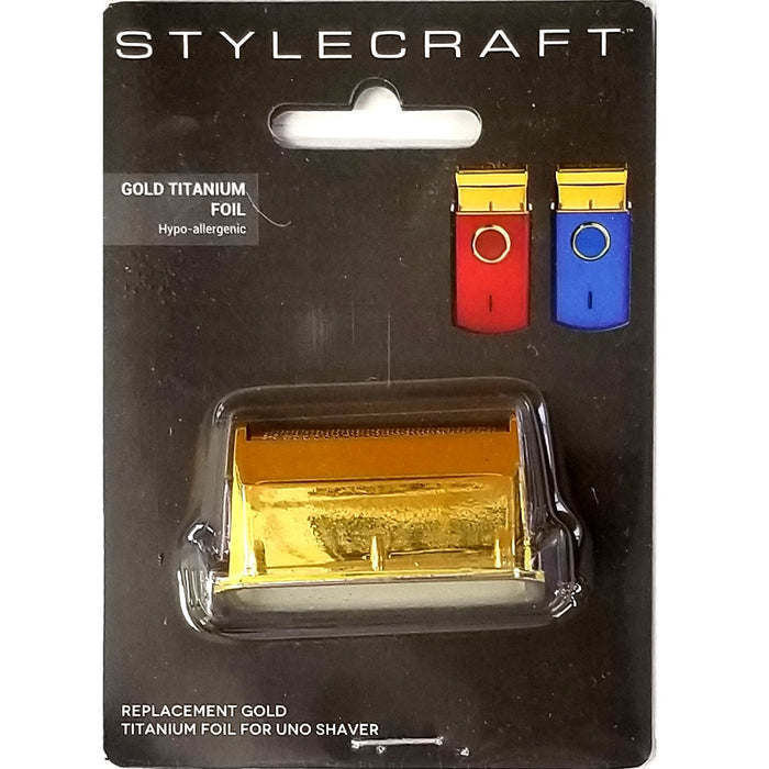 Stylecraft Replacement Gold Titanium Single Foil Head Compatible with the Uno Shaver #SCUNORF