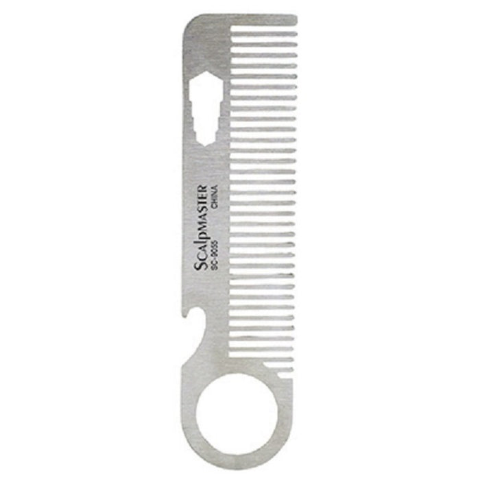 Scalpmaster Stainless Steel Beard Comb #SC-9055