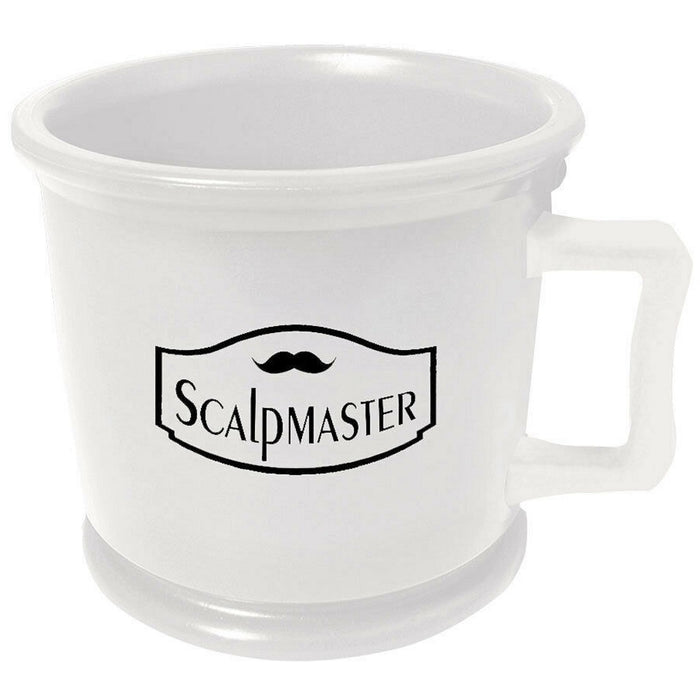 Scalpmaster White Professional Shaving Mug #SC-MUG