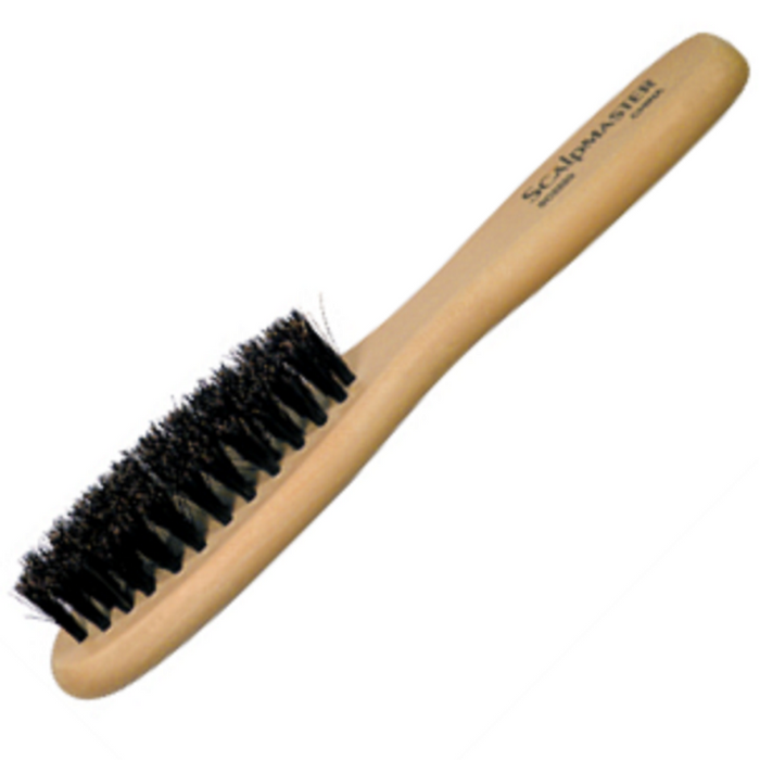 Scalpmaster 100% Boar Bristle 4 Row Beard Brush #SC2220