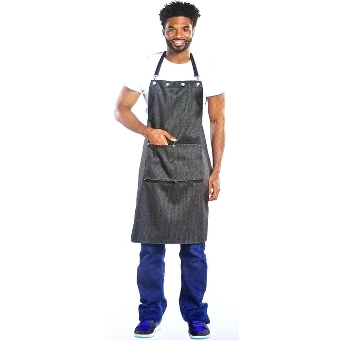 Scalpmaster Barber Apron Pinstripe #4129