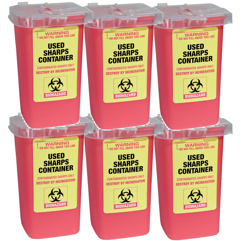 Scalpmaster Used Sharps Container #FSC555 - 6 Pack (Bulk)