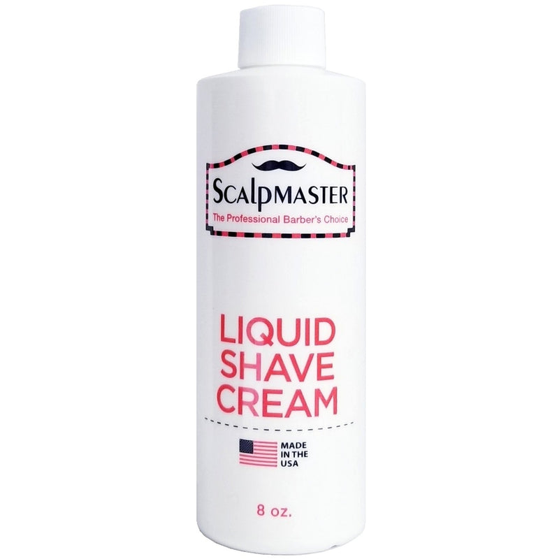 Scalpmaster Liquid Shave Cream 8 oz #LATHER-C - 12 Pack (Bulk)