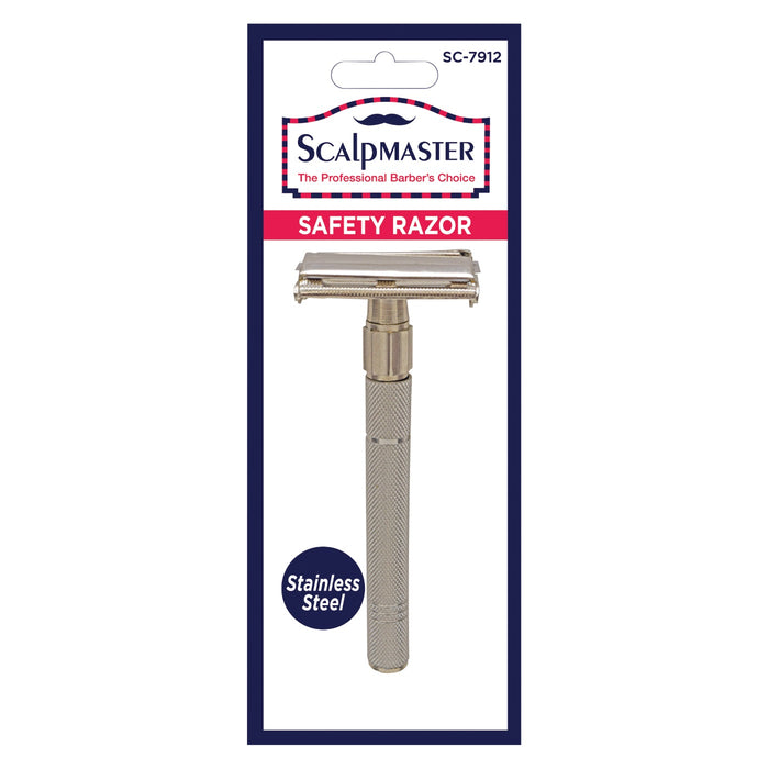 Scalpmaster Stainless Steel Safety Razor #SC-7912