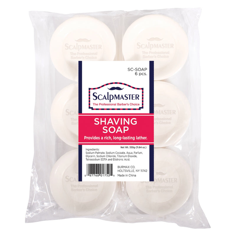 Scalpmaster 6 pc. Shaving Soap 1.94 oz #SC-SOAP
