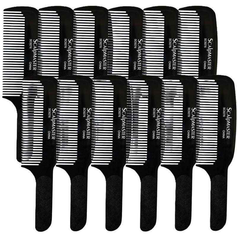 Scalpmaster 9" Flat Top Comb #SC9276 - 12 Pack (Bulk)
