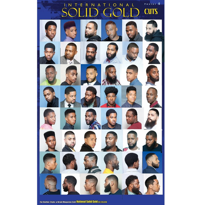 Solid Gold Cuts Barber Poster Vol. 9 Large [Style C]