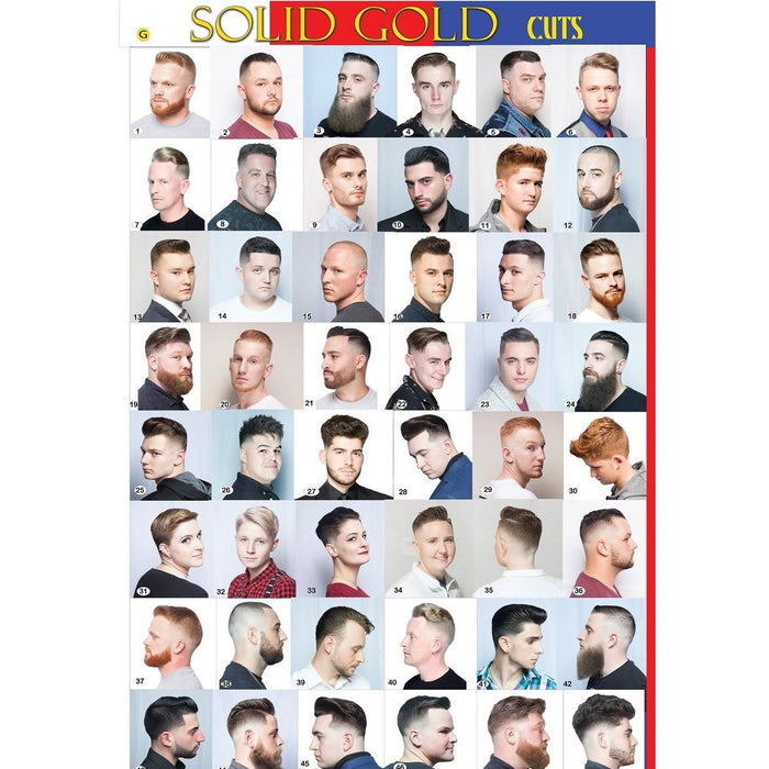 Solid Gold Cuts Barber Poster Vol. 9 Large [Style G]