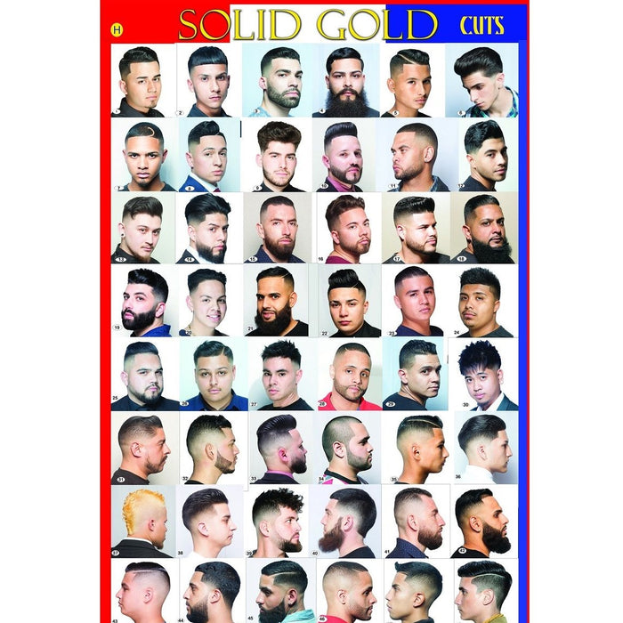 Solid Gold Cuts Barber Poster Vol. 9 Large [Style H]