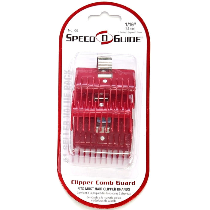 Spilo Speed-O-Guide Clipper Comb Guard [#00] 1/16" 3 Packs #18711+