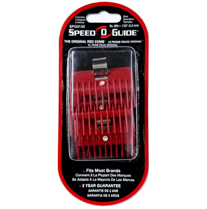 Spilo Speed-O-Guide Clipper Comb Guard [#000] 1/32" 3 Pack #SPG3132