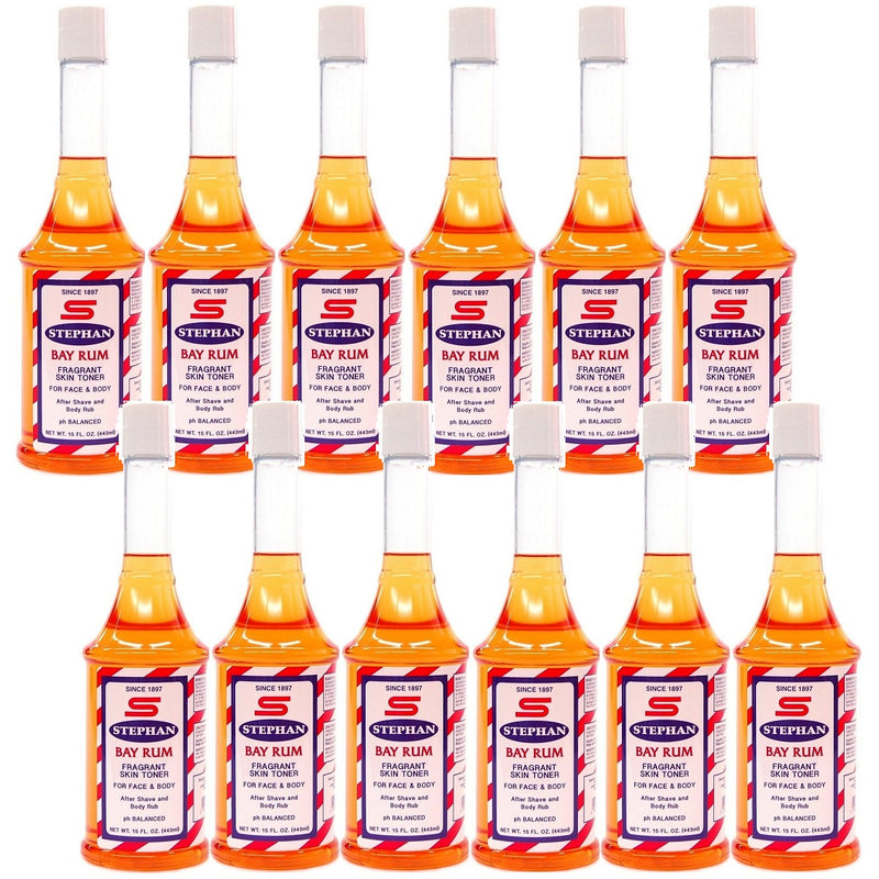 Stephan Bay Rum Skin Toner 15 oz - 12 Pack (Bulk)