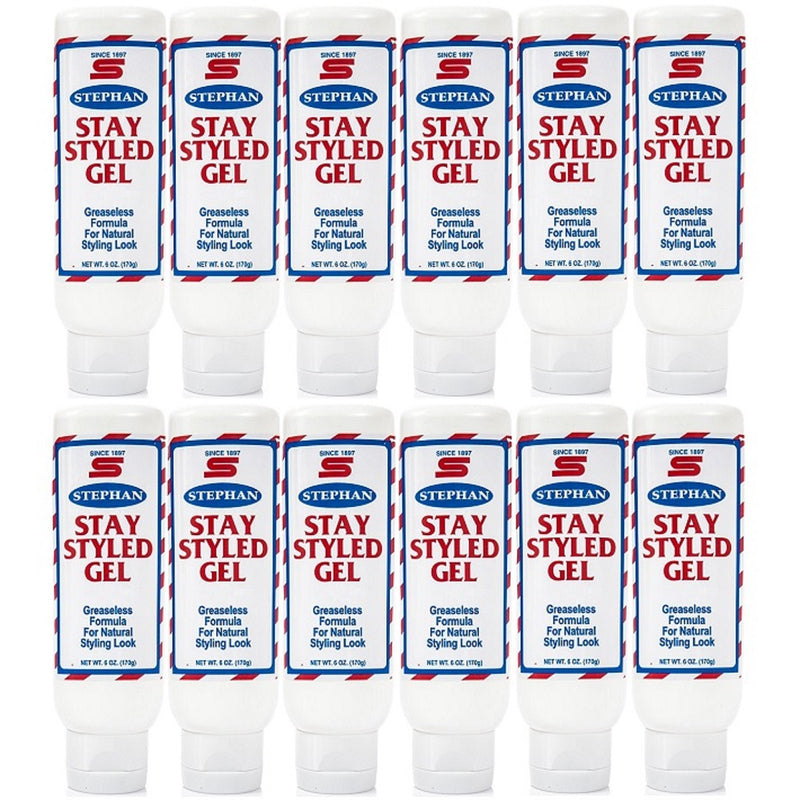 Stephan Stay Styled Gel 6 oz - 12 Pack (Bulk)