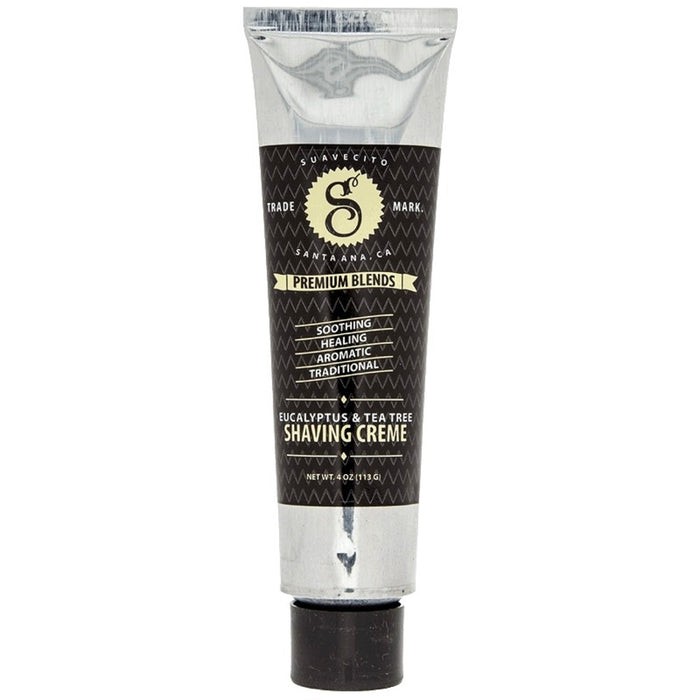 Suavecito Premium Blends Eucalyptus & Tea Tree Shaving Creme 4 oz